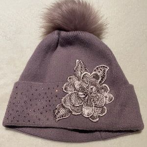 Light purple dress Snow hat